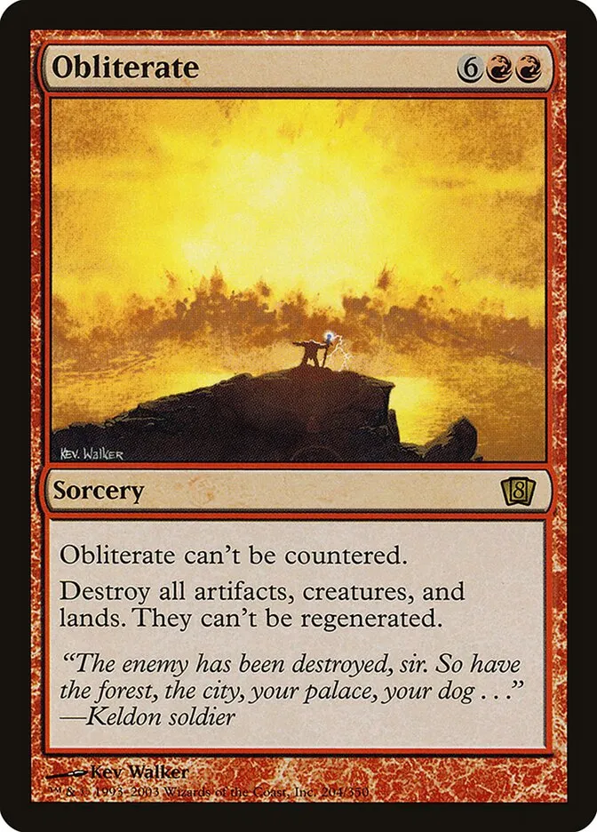 2003 Eighth Edition Obliterate #204★ rare card image