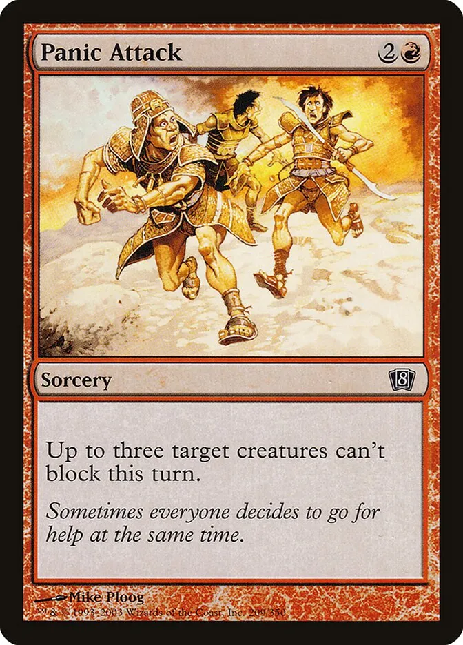 2003 Eighth Edition Panic Attack #209★ common card image