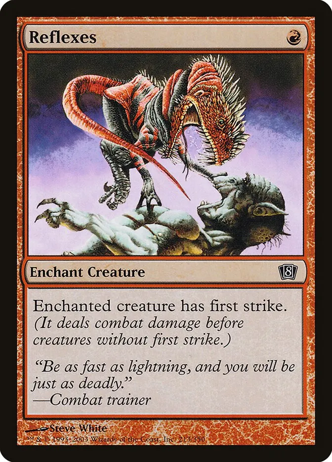 2003 Eighth Edition Reflexes #213★ common card image