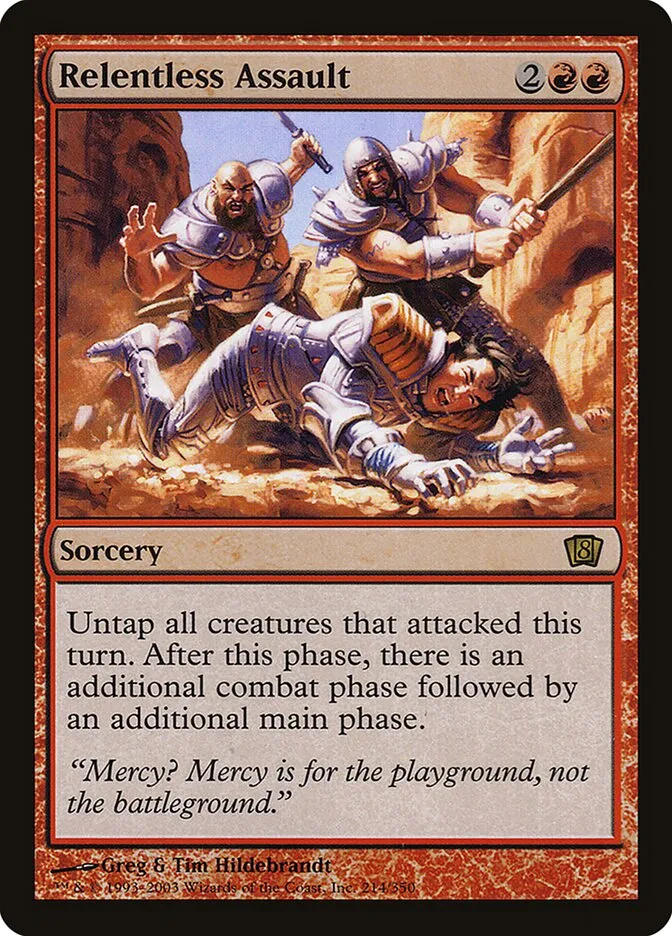 2003 Eighth Edition Relentless Assault #214★ rare card image