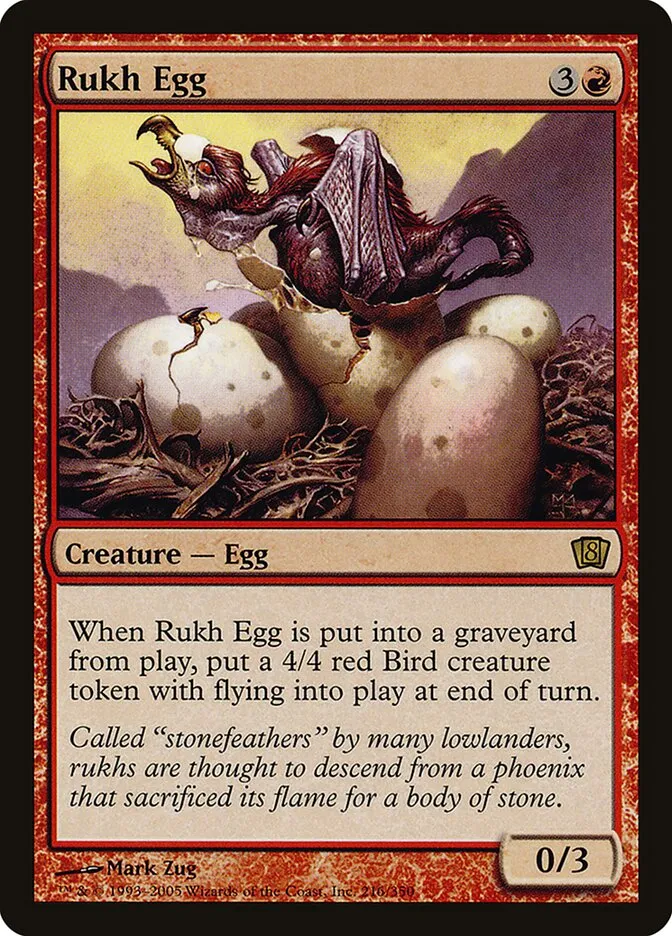2003 Eighth Edition Rukh Egg #216★ rare card image