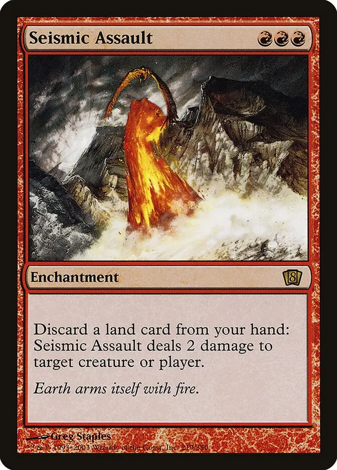 2003 Eighth Edition Seismic Assault #219★ rare card image