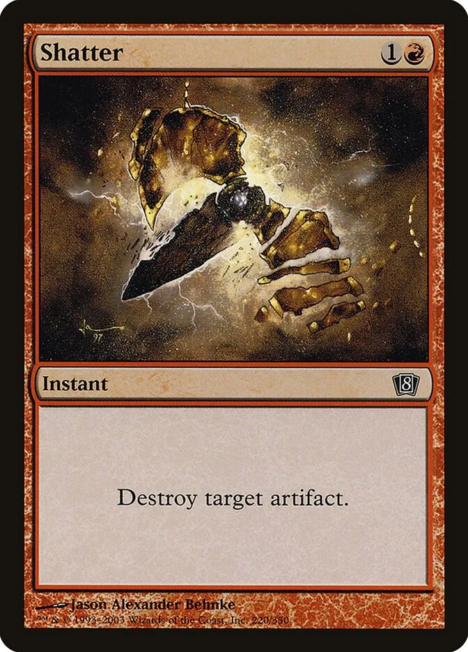 2003 Eighth Edition Shatter #220★ common card image