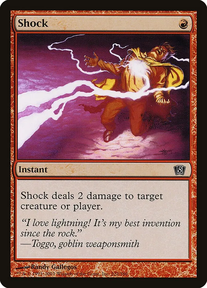 2003 Eighth Edition Shock #222★ common card image
