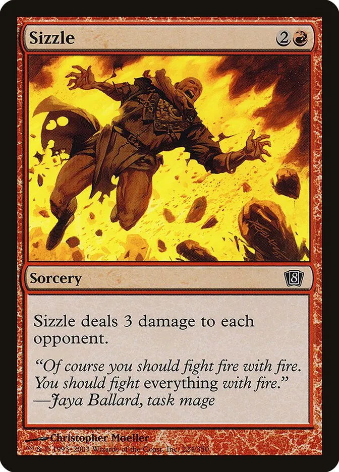2003 Eighth Edition Sizzle #224★ common card image