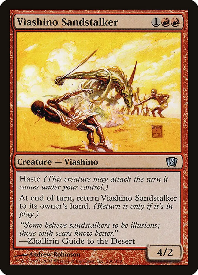 2003 Eighth Edition Viashino Sandstalker #230★ uncommon card image