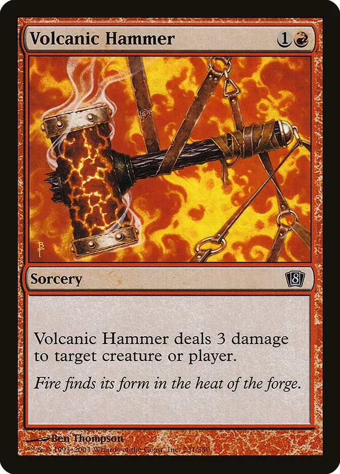 2003 Eighth Edition Volcanic Hammer #231★ common card image