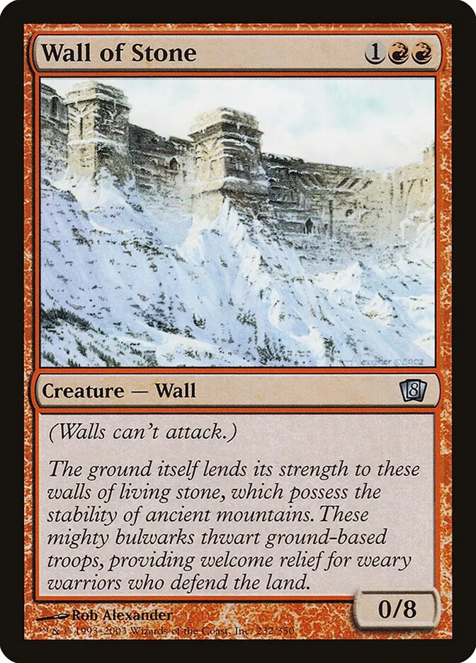2003 Eighth Edition Wall of Stone #232★ uncommon card image