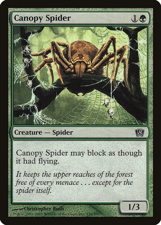 2003 Eighth Edition Canopy Spider #236★ common card image