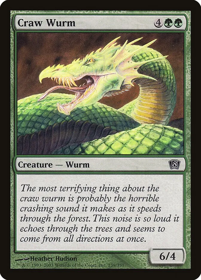 2003 Eighth Edition Craw Wurm #239★ common card image