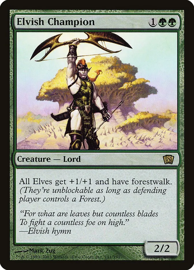 2003 Eighth Edition Elvish Champion #241★ rare card image