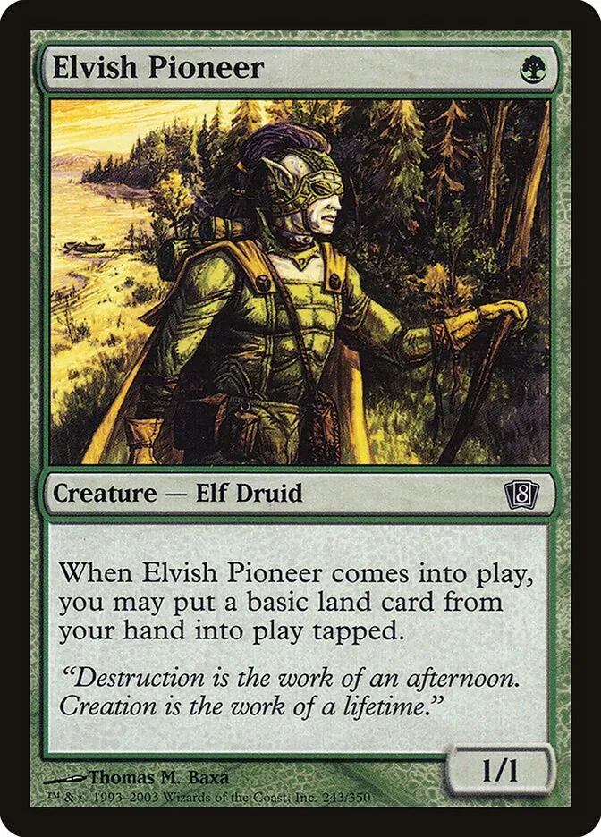 2003 Eighth Edition Elvish Pioneer #243★ common card image