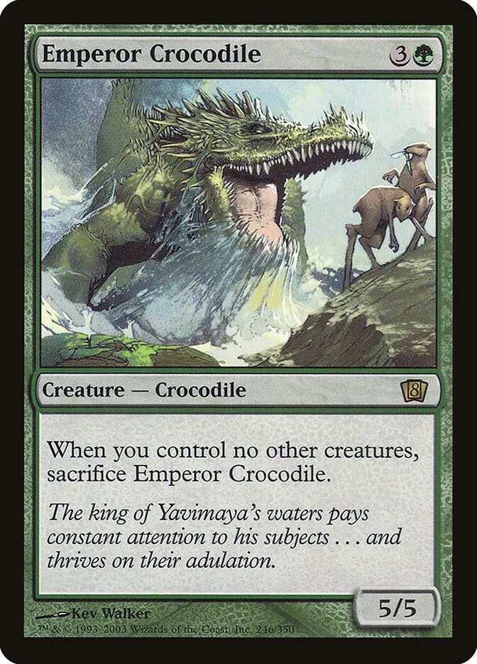 2003 Eighth Edition Emperor Crocodile #246★ rare card image