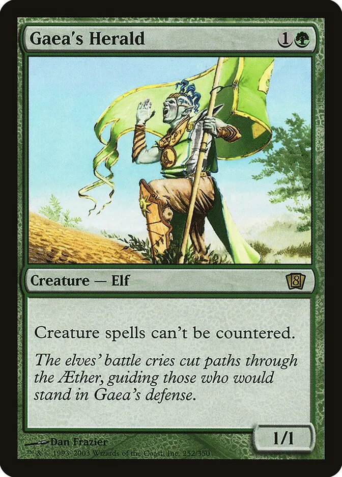 2003 Eighth Edition Gaea's Herald #252★ rare card image
