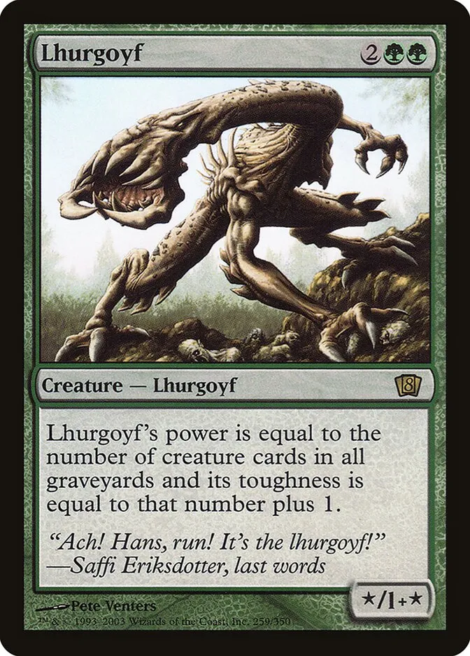 2003 Eighth Edition Lhurgoyf #259★ rare card image