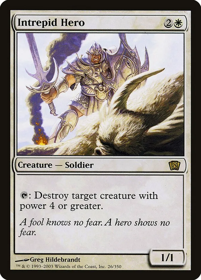 2003 Eighth Edition Intrepid Hero #26★ rare card image