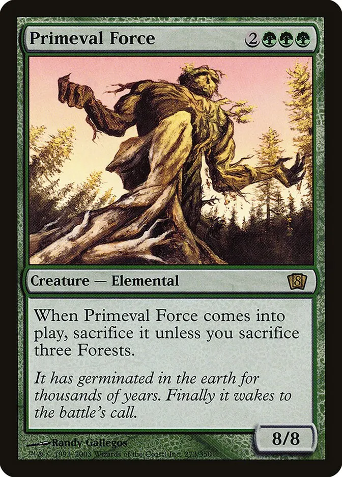 2003 Eighth Edition Primeval Force #273★ rare card image