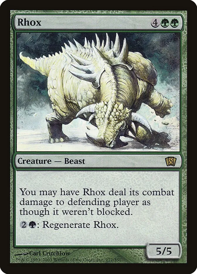 2003 Eighth Edition Rhox #277★ rare card image