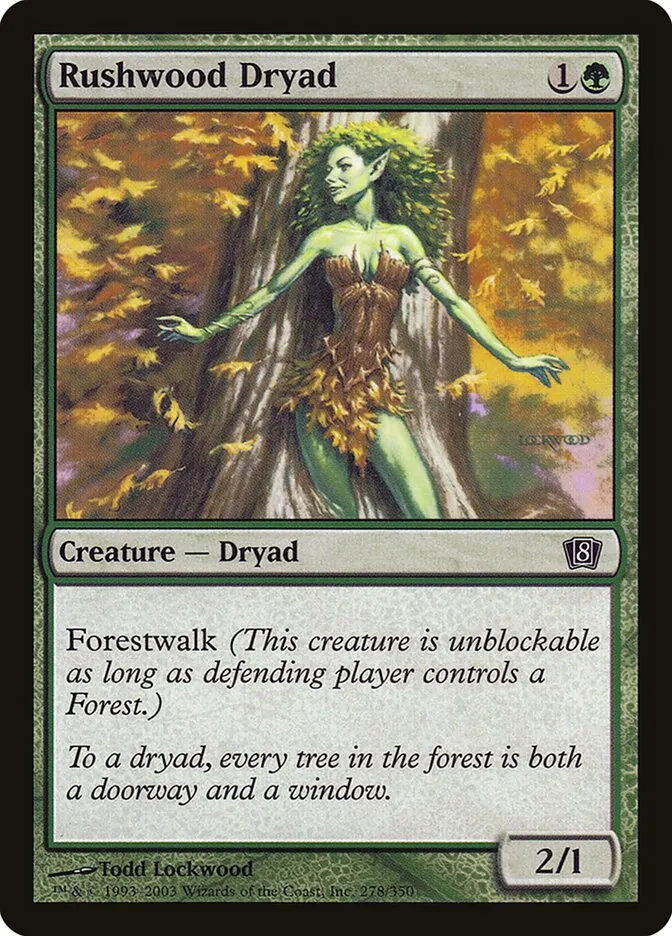 2003 Eighth Edition Rushwood Dryad #278★ common card image