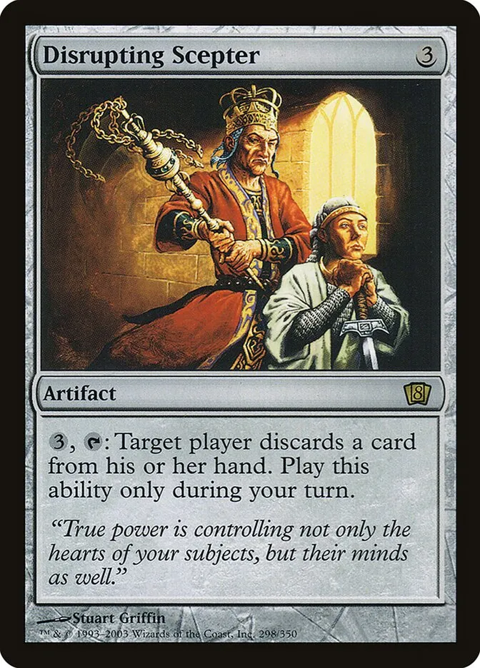 2003 Eighth Edition Disrupting Scepter #298★ rare card image