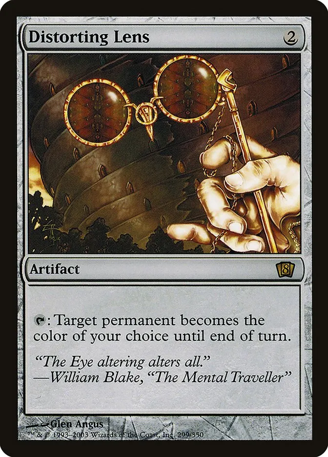 2003 Eighth Edition Distorting Lens #299★ rare card image