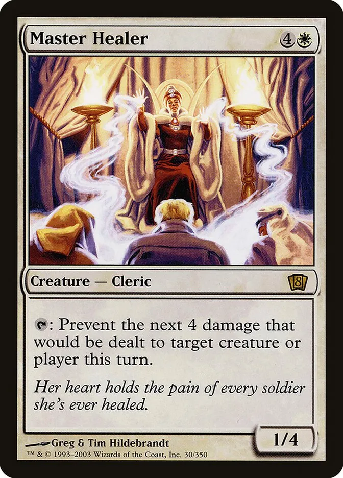 2003 Eighth Edition Master Healer #30★ rare card image