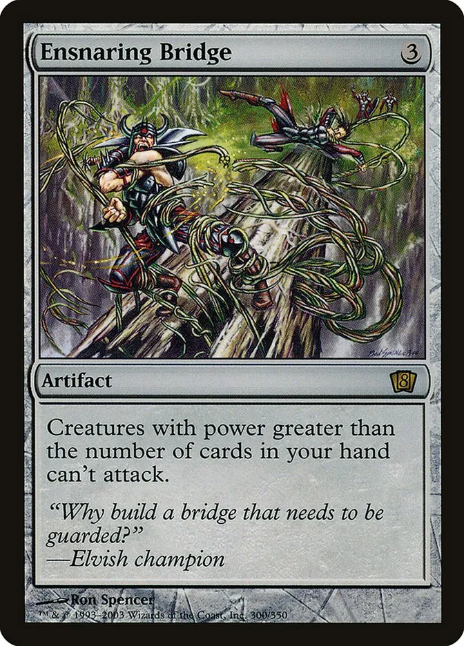 2003 Eighth Edition Ensnaring Bridge #300★ rare card image