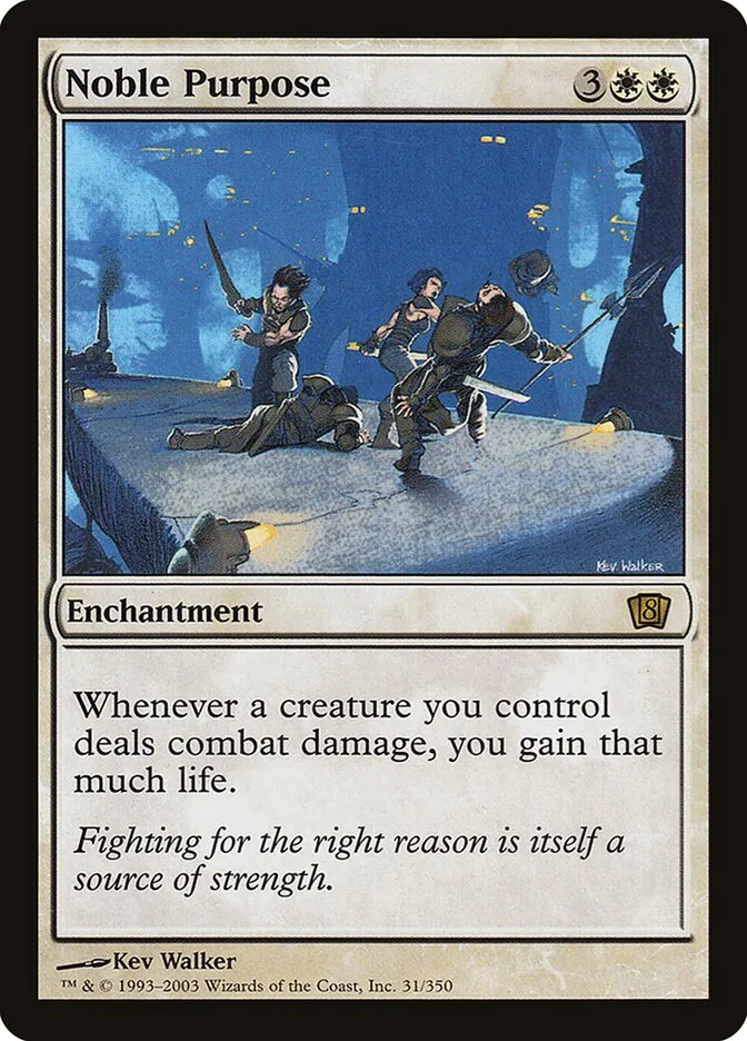 2003 Eighth Edition Noble Purpose #31★ rare card image