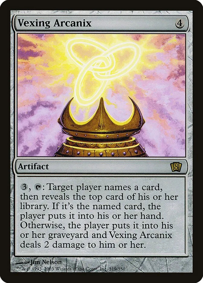 2003 Eighth Edition Vexing Arcanix #319★ rare card image