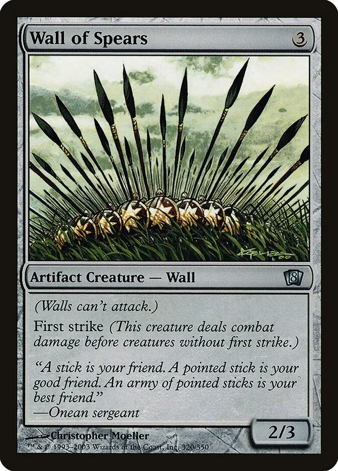 2003 Eighth Edition Wall of Spears #320★ uncommon card image