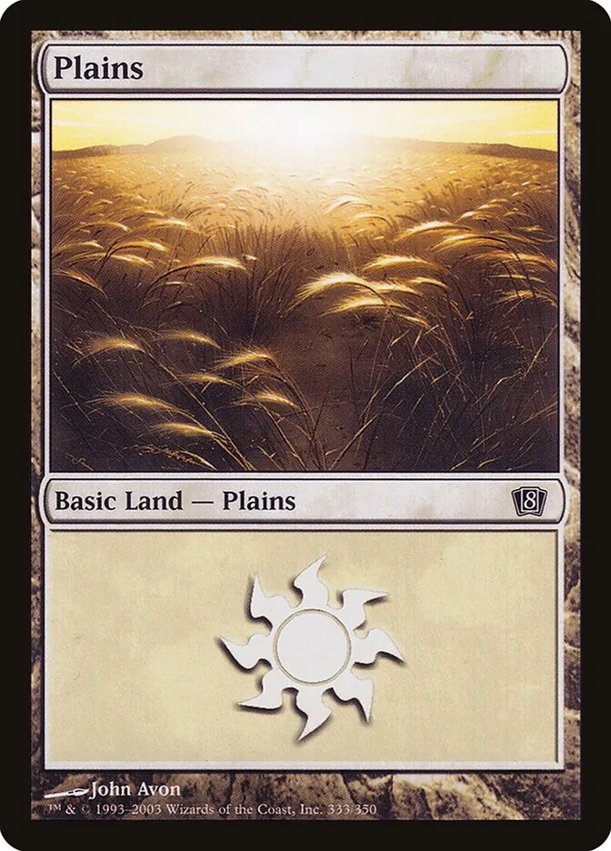 2003 Eighth Edition Plains common #333 common card image