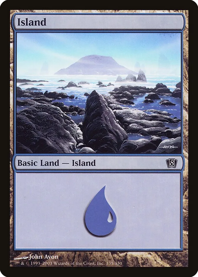 2003 Eighth Edition Island #335★ common card image