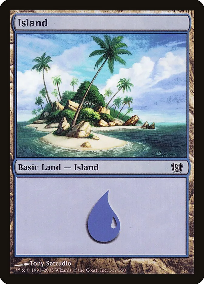 2003 Eighth Edition Island common #337 common card image