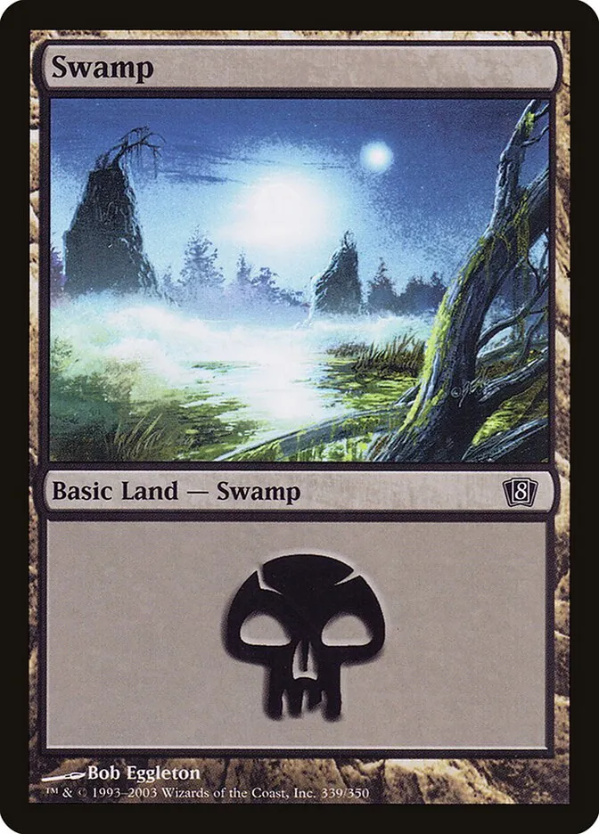 2003 Eighth Edition Swamp #339★ common card image