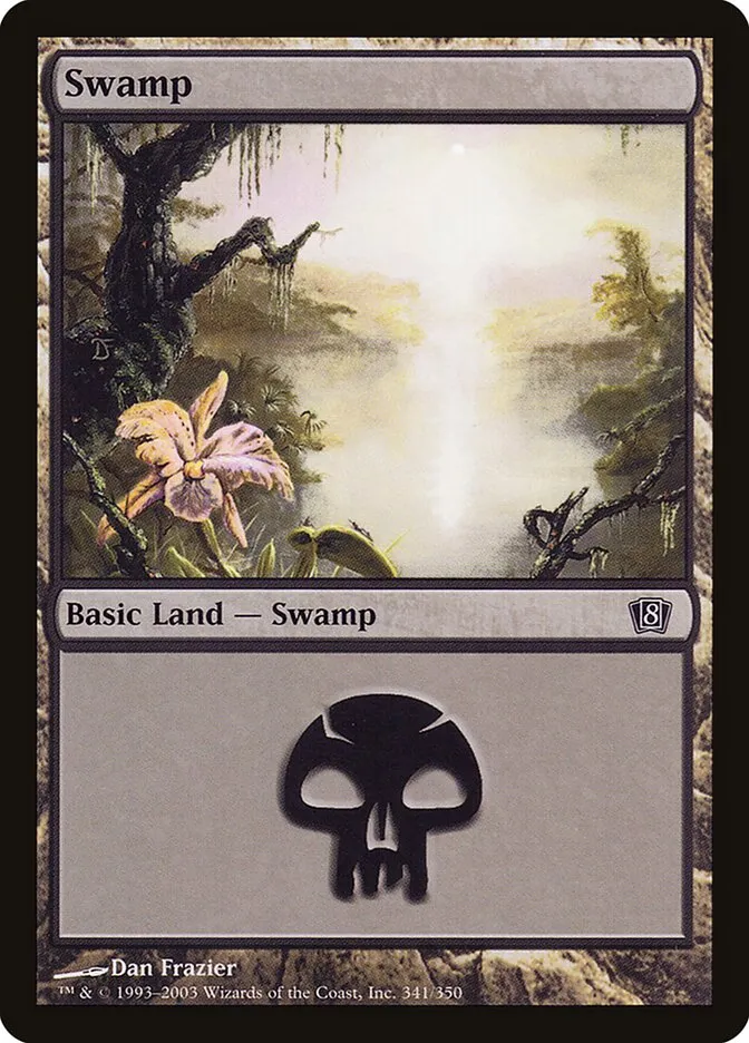 2003 Eighth Edition Swamp common #341 common card image