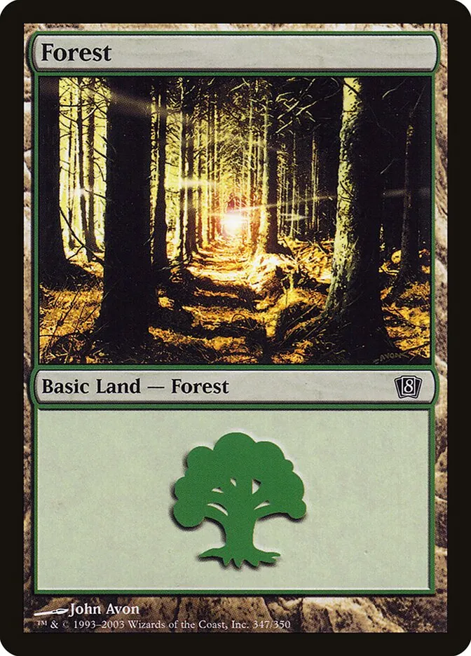 2003 Eighth Edition Forest #347★ common card image