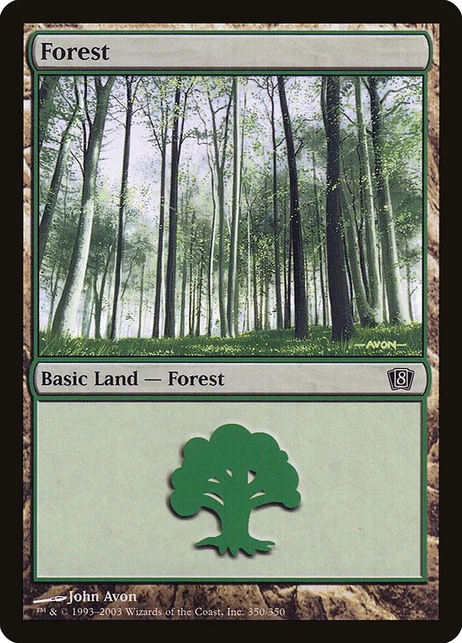 2003 Eighth Edition Forest common #350 common card image