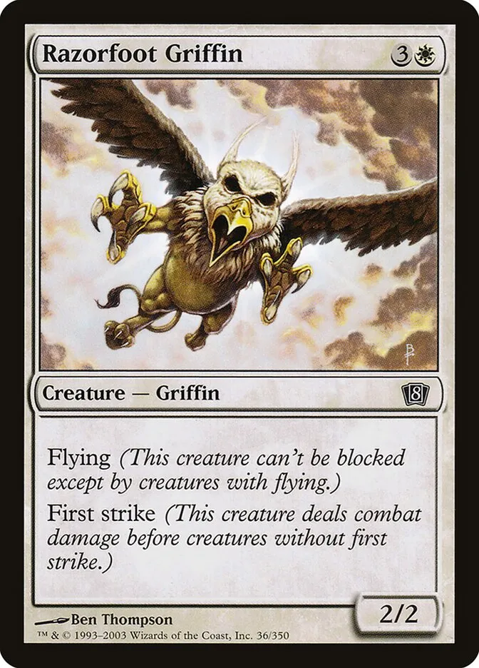 2003 Eighth Edition Razorfoot Griffin #36★ common card image