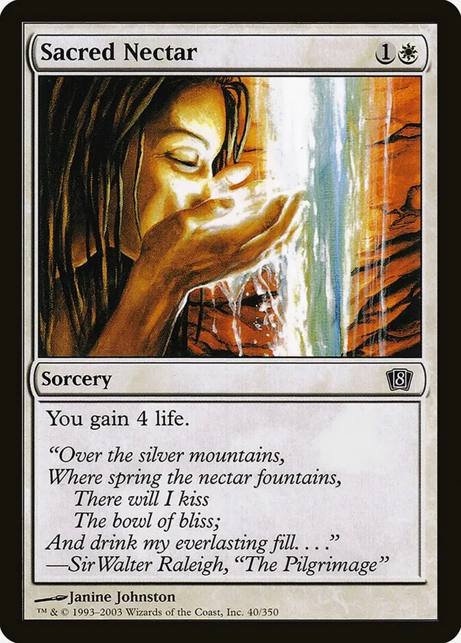 2003 Eighth Edition Sacred Nectar #40★ common card image