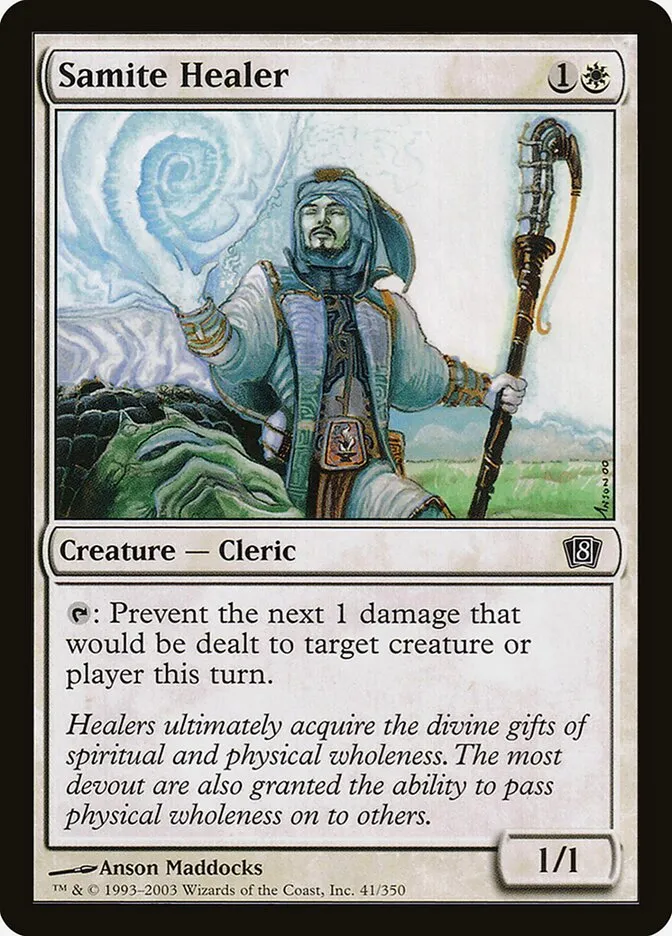 2003 Eighth Edition Samite Healer #41★ common card image