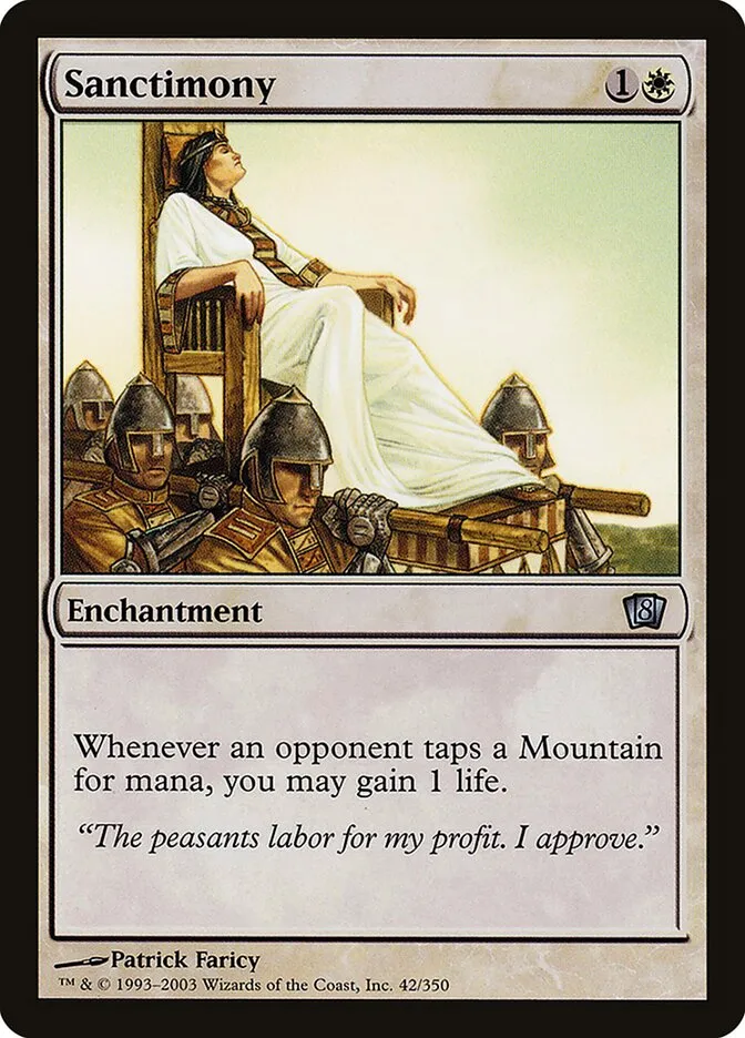 2003 Eighth Edition Sanctimony #42★ uncommon card image