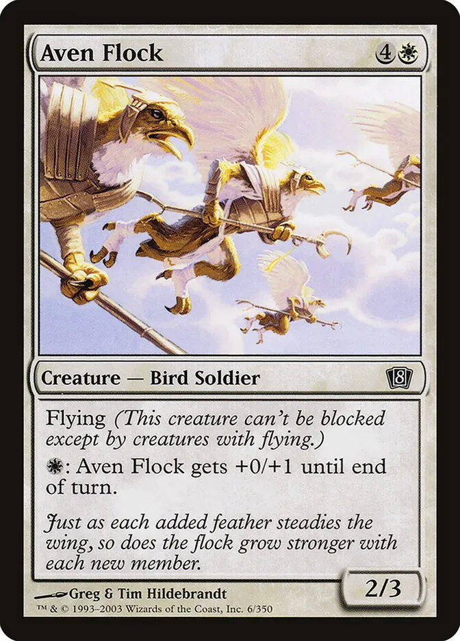 2003 Eighth Edition Aven Flock #6★ common card image