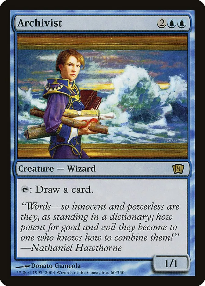 2003 Eighth Edition Archivist #60★ rare card image