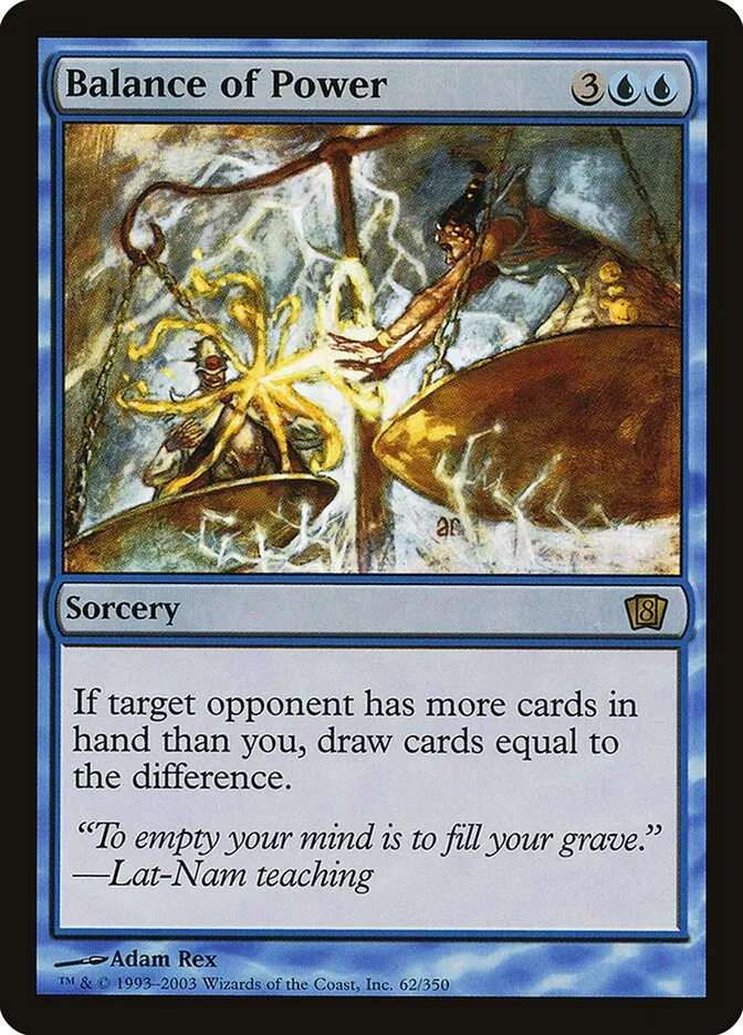 2003 Eighth Edition Balance of Power #62★ rare card image