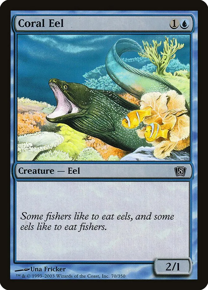 2003 Eighth Edition Coral Eel #70★ common card image