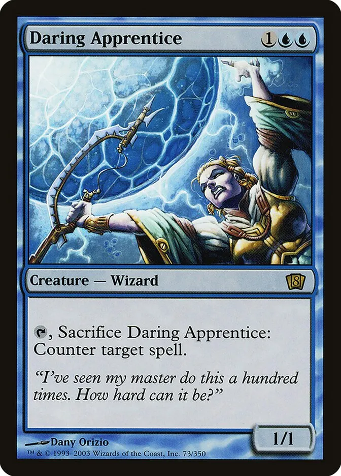 2003 Eighth Edition Daring Apprentice #73★ rare card image
