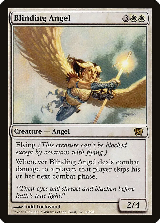 2003 Eighth Edition Blinding Angel #8★ rare card image