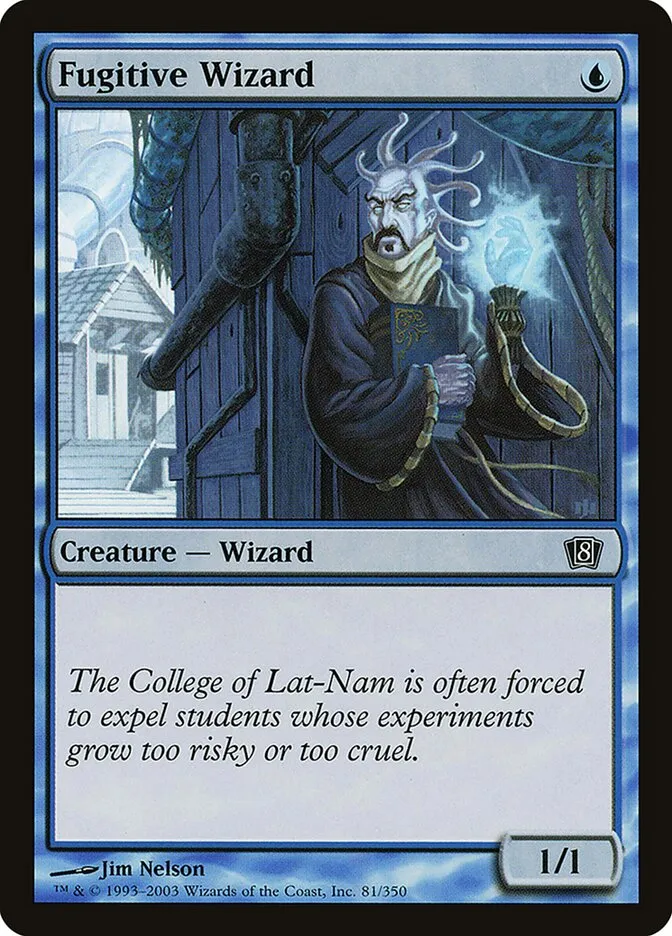 2003 Eighth Edition Fugitive Wizard #81★ common card image