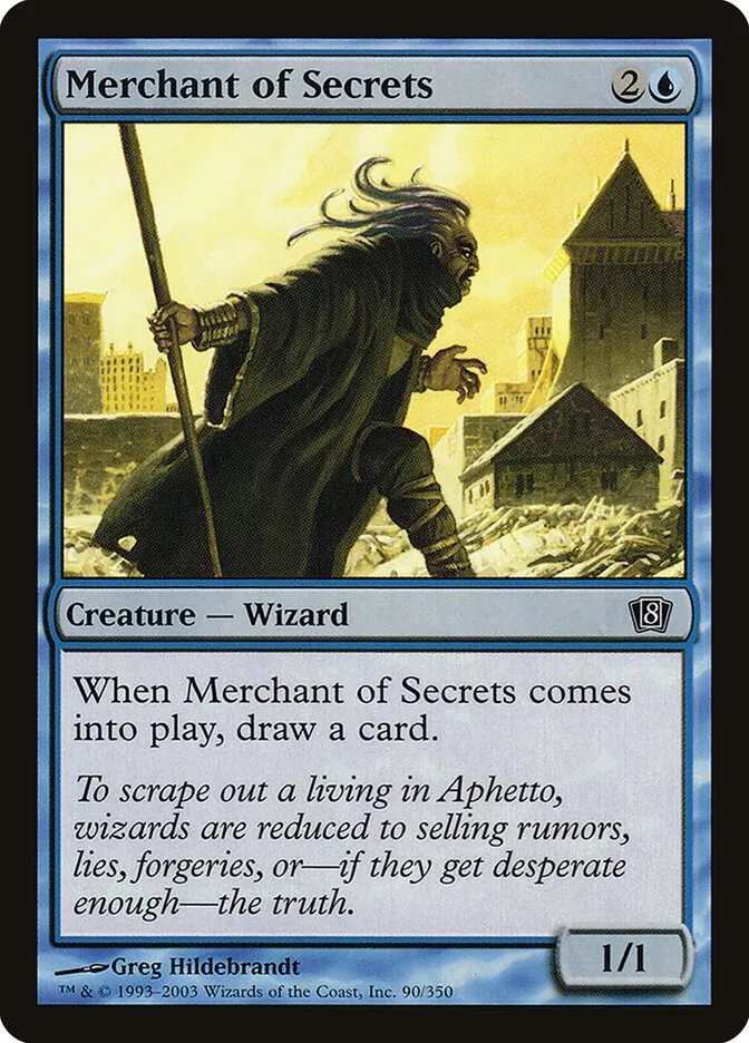 2003 Eighth Edition Merchant of Secrets #90★ common card image