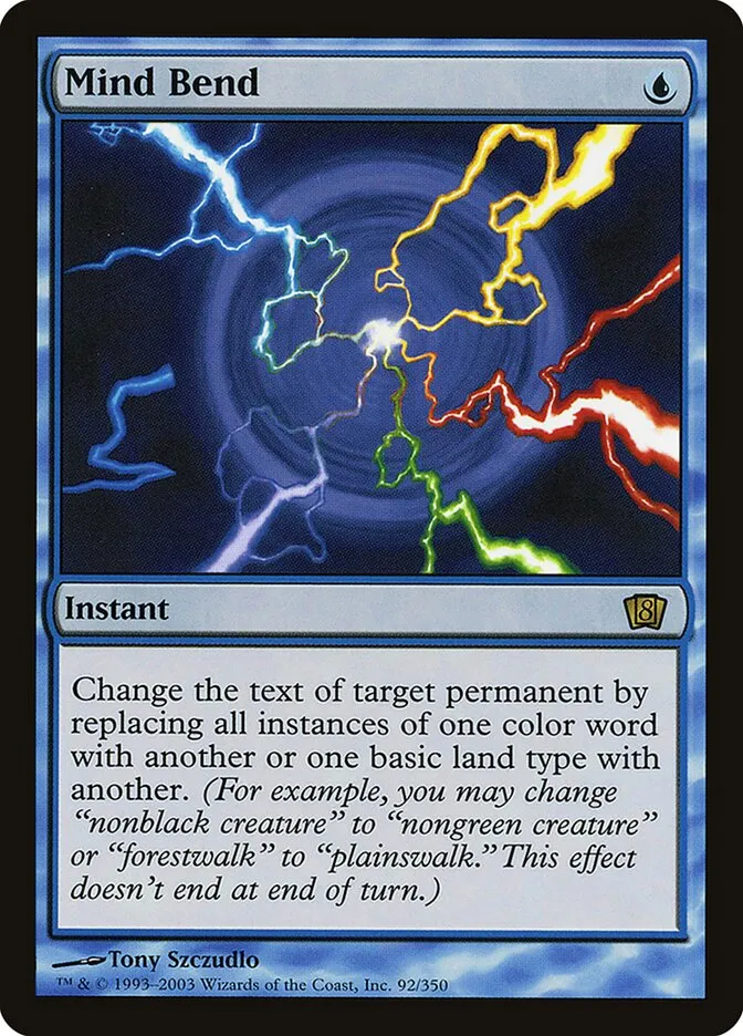 2003 Eighth Edition Mind Bend #92★ rare card image